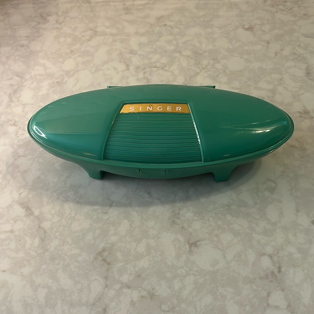 Mid Century Singer Buttonholer  with Case and instruction book.  Great condition